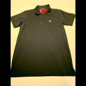 Burberry authentic polo shirt in black cotton